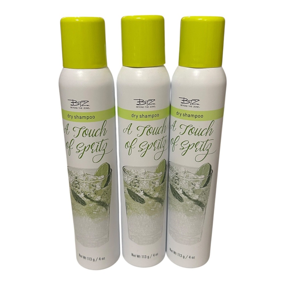 Beyond The Zone A TOUCH OF SPRITZ 3-Dry Shampoo Absorbs Excess Oil 4oz  New
